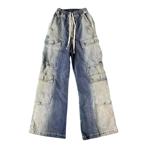 Rick Owens Edfu Cargo Denim Cargo (blue)