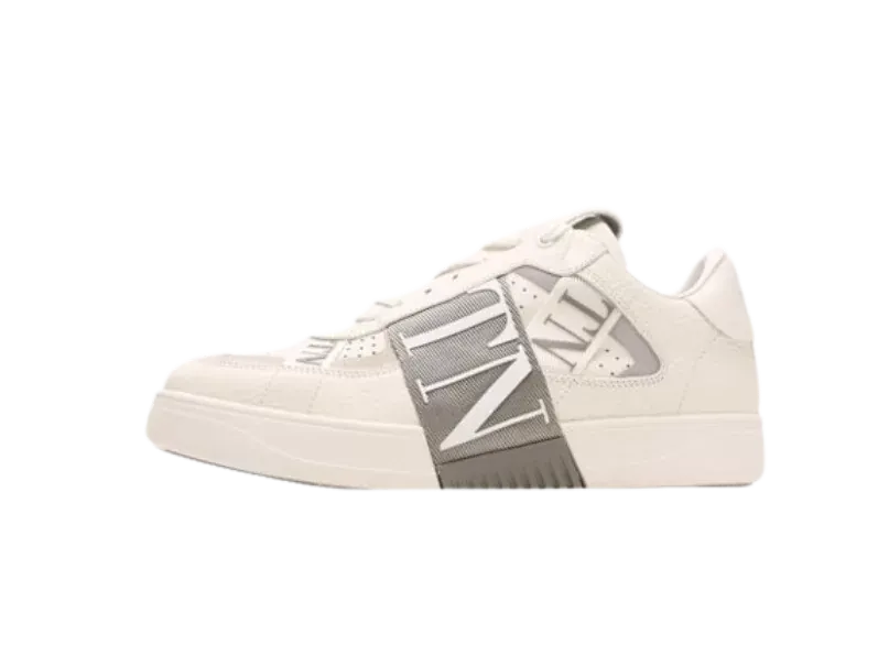 Sneakers VALENTINO, Rockstud lace-up sneakers Beige