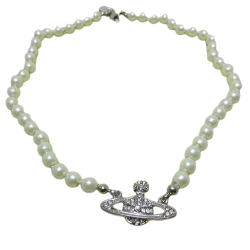 Vivienne Westwood Man. Bas Relief Pearl Necklace