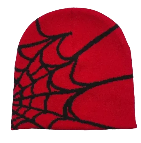 Spiderweb Pattern Knitted Hat