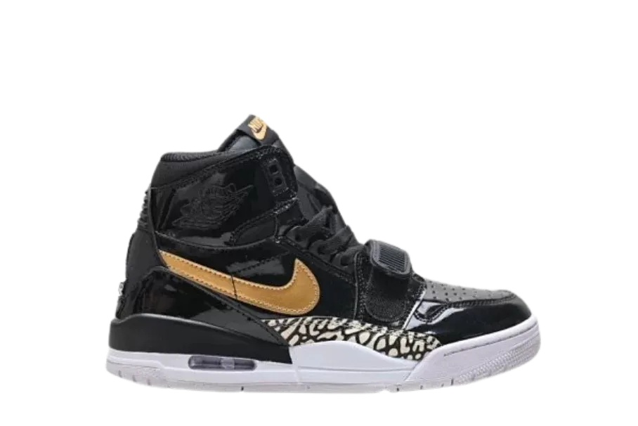 Jordan Legacy 312 Black Gold Patent