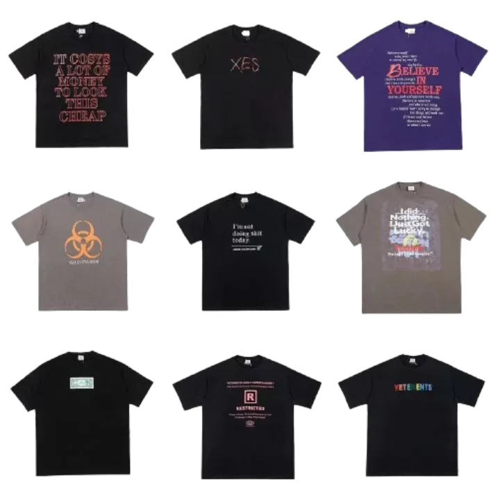 Vetements T-Shirt (100 Styles)