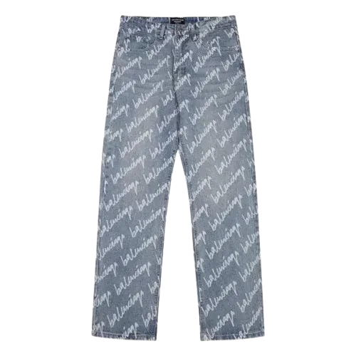 Balenciaga Signature All Over Jeans (2 Styles)
