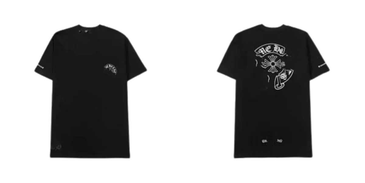 Chrome heart tee (many colors)