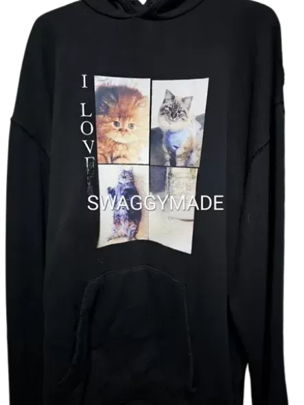 Balenci i Love Cats Hoodie